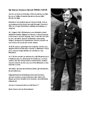 A preview of a PDF biography for Barrett, Warren Seymour